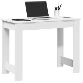 Fehér forgácslap íróasztal 100x45x75 cm