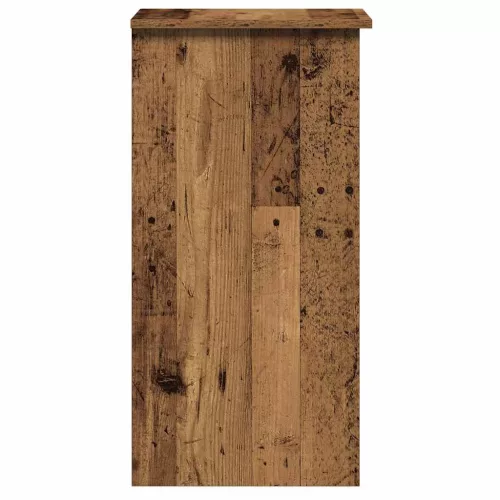 Antik fa színű szerelt fa íróasztal polcokkal 84x40x78 cm