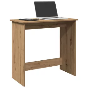   Kézműves tölgy színű szerelt fa íróasztal 80 x 40 x 75 cm