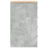 Garázs tárolószekrény Beton szürke 30x51x85 cm tömörfa fenyőfa