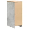 Garázs tárolószekrény Beton szürke 30x51x85 cm tömörfa fenyőfa