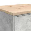 Garázs tárolószekrény Beton szürke 60x51x85 cm tömörfa fenyőfa