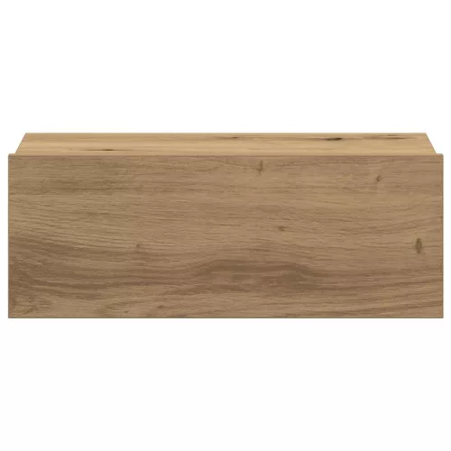 2 db szerelt fa lebegő éjjeliszekrények 40x32x15 cm