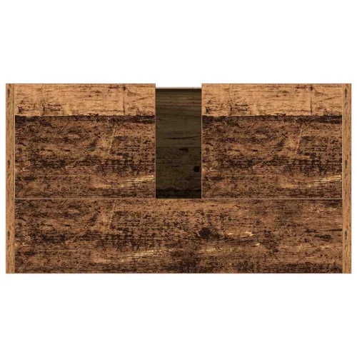 Antik fa színű szerelt fa fürdőszobai mosdószekrény 60x33x60 cm