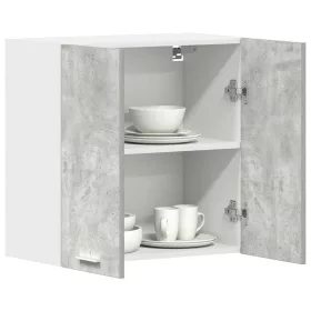 Betonszürke szerelt fa konyhai fali szekrény 60x31x60 cm