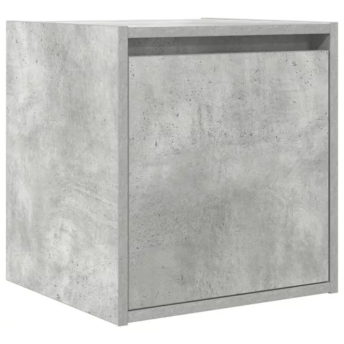 Betonszürke falra szerelhető éjjeliszekrény 38x34x40 cm