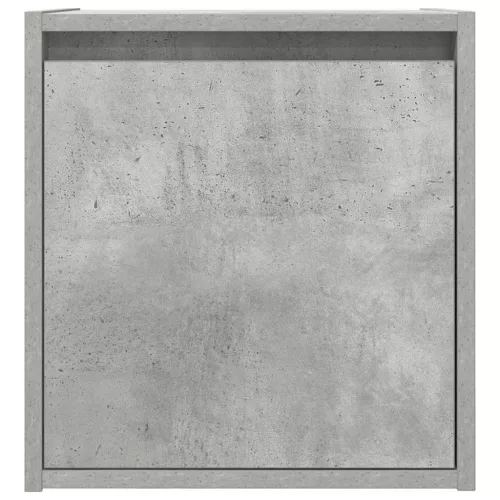 Betonszürke falra szerelhető éjjeliszekrény 38x34x40 cm