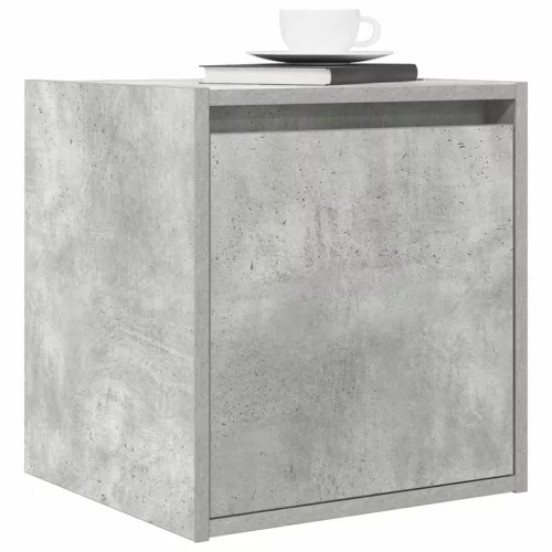 2 db betonszürke falra szerelhető éjjeliszekrény 38x34x40 cm