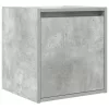 2 db betonszürke falra szerelhető éjjeliszekrény 38x34x40 cm