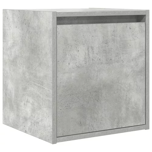 2 db betonszürke falra szerelhető éjjeliszekrény 38x34x40 cm