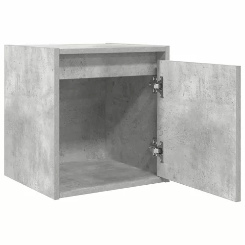 2 db betonszürke falra szerelhető éjjeliszekrény 38x34x40 cm