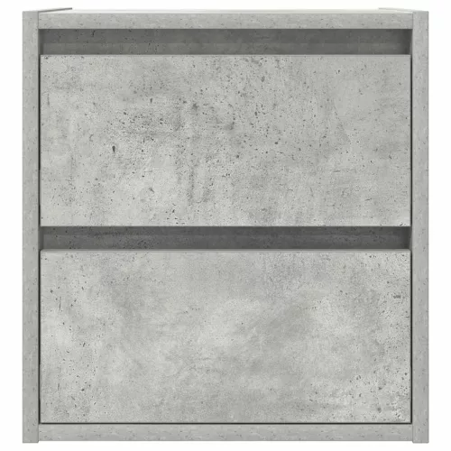 Betonszürke falra szerelhető éjjeliszekrény 38x34x40 cm