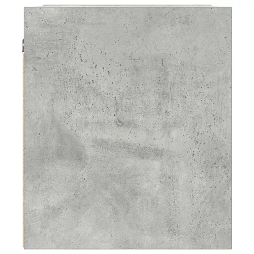Betonszürke falra szerelhető éjjeliszekrény 38x34x40 cm