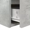 Betonszürke falra szerelhető éjjeliszekrény 38x34x40 cm