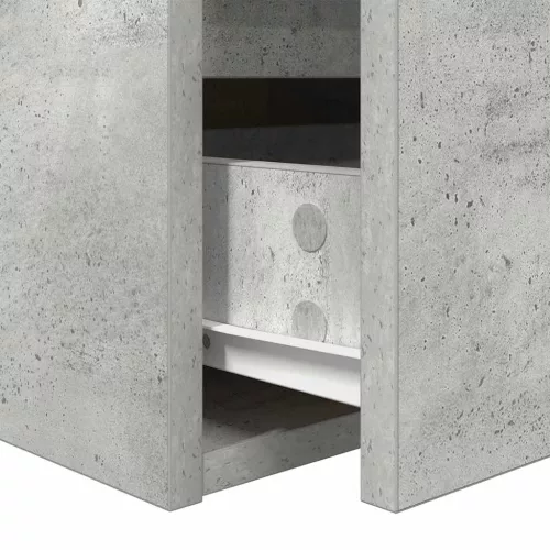 Betonszürke falra szerelhető éjjeliszekrény 38x34x40 cm
