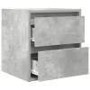 2 db betonszürke falra szerelhető éjjeliszekrény 38x34x40 cm