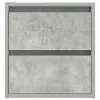 2 db betonszürke falra szerelhető éjjeliszekrény 38x34x40 cm