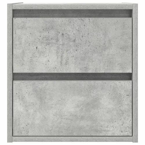 2 db betonszürke falra szerelhető éjjeliszekrény 38x34x40 cm