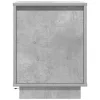 Betonszürke éjjeliszekrény LED-világítással 38x34x50 cm