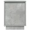 2 db betonszürke éjjeliszekrény LED-fényekkel 38x34x50 cm