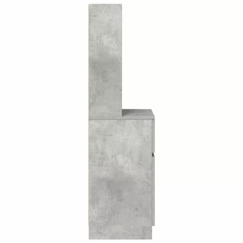 Betonszürke szerelt fa éjjeliszekrény 39x35x125 cm