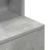 Betonszürke szerelt fa éjjeliszekrény 39x35x125 cm