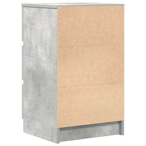 Betonszürke éjjeliszekrény 3 fiókos 39x35x65 cm