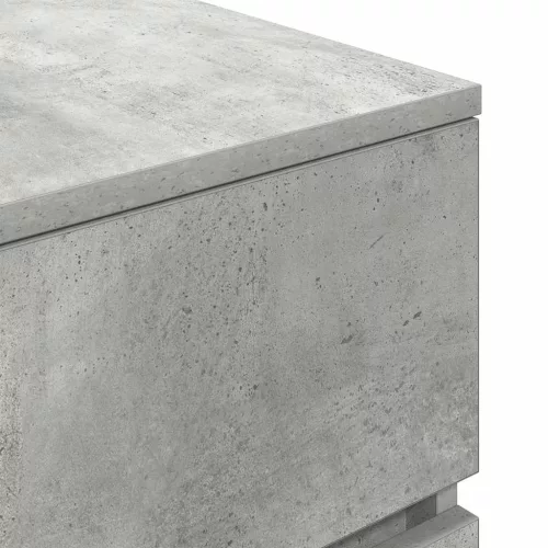 Betonszürke éjjeliszekrény 3 fiókos 39x35x65 cm
