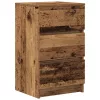2 db antik fa éjjeliszekrények 3 fiókkal 39x35x65 cm