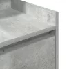 Betonszürke éjjeliszekrény 2 fiókkal 38x34x80 cm