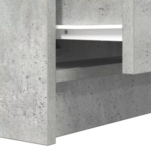 Betonszürke éjjeliszekrény 2 fiókkal 38x34x80 cm