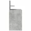 2 db betonszürke éjjeliszekrények 2 fiókkal 38x34x80 cm