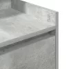 2 db betonszürke éjjeliszekrények 2 fiókkal 38x34x80 cm