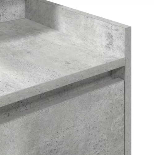 2 db betonszürke éjjeliszekrények 2 fiókkal 38x34x80 cm