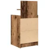 2 db antik fa színű éjjeliszekrények 2 fiókkal 38x34x80 cm