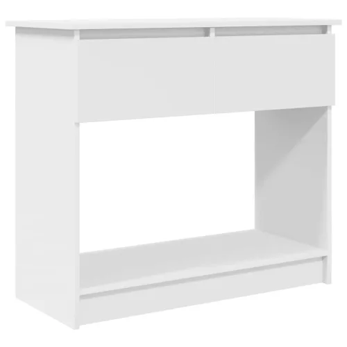 Fehér konzolasztal fiókokkal 85,5x38,5x74,5 cm