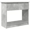 Betonszürke konzolasztal fiókokkal 85,5x38,5x74,5 cm