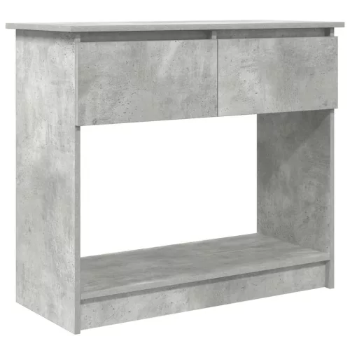 Betonszürke konzolasztal fiókokkal 85,5x38,5x74,5 cm