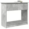 Betonszürke konzolasztal fiókokkal 85,5x38,5x74,5 cm