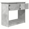 Betonszürke konzolasztal fiókokkal 85,5x38,5x74,5 cm