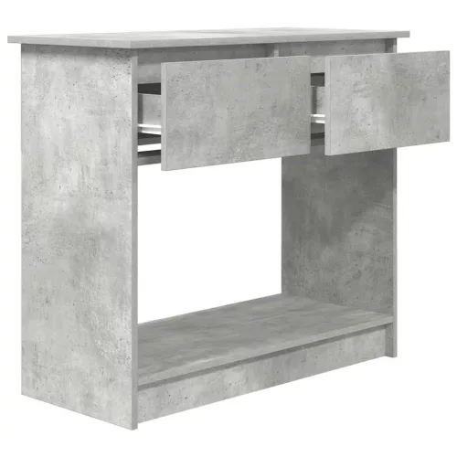 Betonszürke konzolasztal fiókokkal 85,5x38,5x74,5 cm
