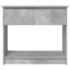 Betonszürke konzolasztal fiókokkal 85,5x38,5x74,5 cm