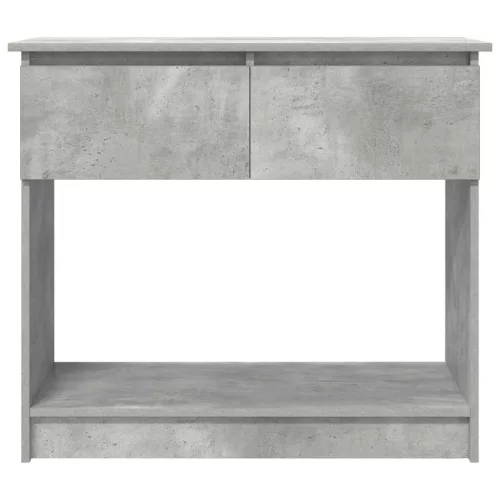 Betonszürke konzolasztal fiókokkal 85,5x38,5x74,5 cm