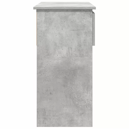Betonszürke konzolasztal fiókokkal 85,5x38,5x74,5 cm