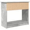 Betonszürke konzolasztal fiókokkal 85,5x38,5x74,5 cm