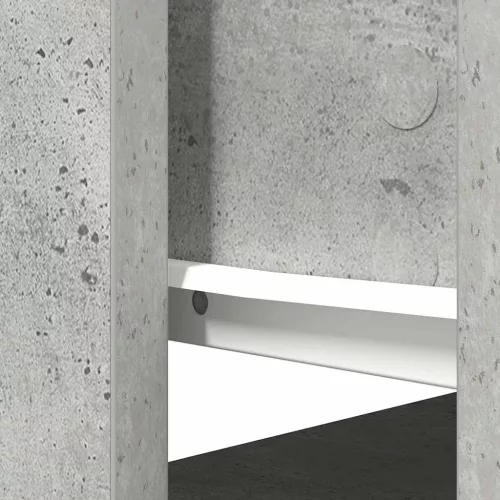 Betonszürke konzolasztal fiókokkal 85,5x38,5x74,5 cm