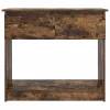 Füstös tölgy színű konzolasztal fiókokkal 85,5x38,5x74,5 cm