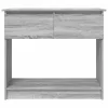 Szürke sonoma színű konzolasztal fiókokkal 85,5x38,5x74,5 cm