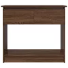Barna tölgyszínű konzolasztal fiókokkal 85,5x38,5x74,5 cm