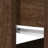 Barna tölgyszínű konzolasztal fiókokkal 85,5x38,5x74,5 cm